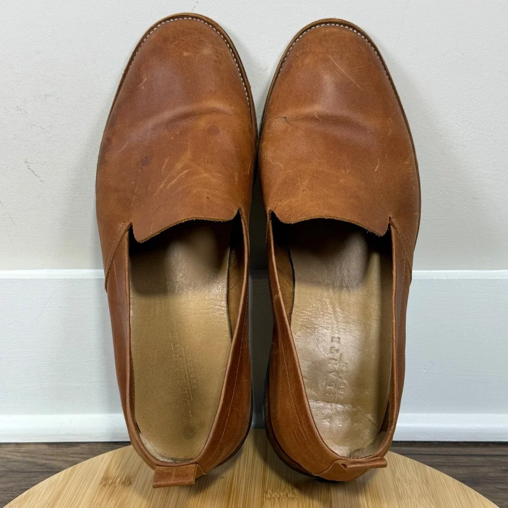 The Viento by Adelante Shoe Co Loafers Mens 13.5 EEEEE Tan Leather Slip On Wide
